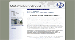 Desktop Screenshot of maheinternational.com